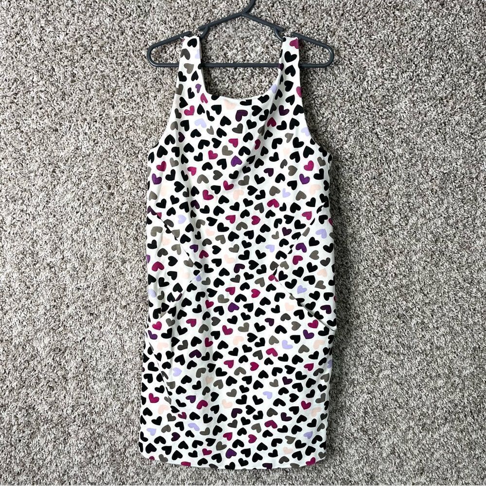 Kate Spade‎ Dress Girls 10 Heart Print Sleeveless Tank Shift with Pockets